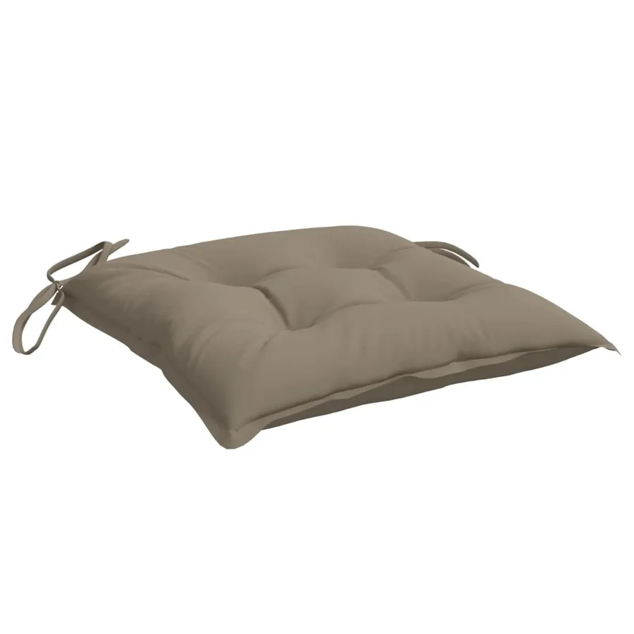Coussins de palette lot de 2 taupe 50x50x7 cm tissu oxford - 5