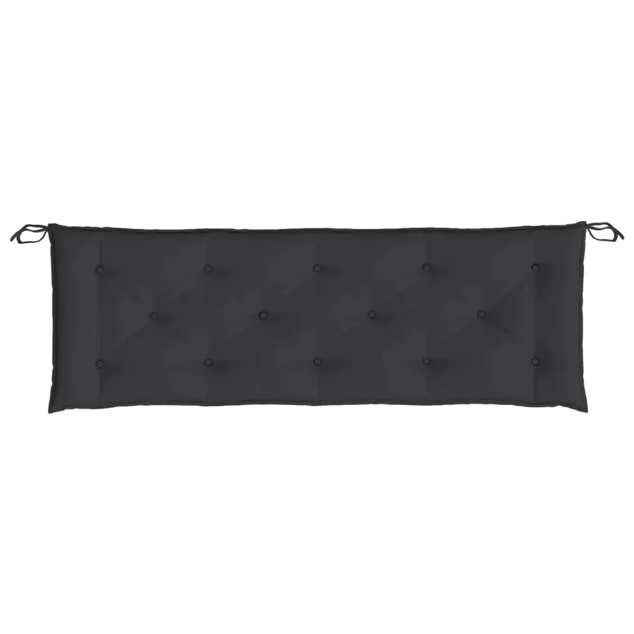 Coussin de banc de jardin noir 150x50x7 cm tissu oxford - 4