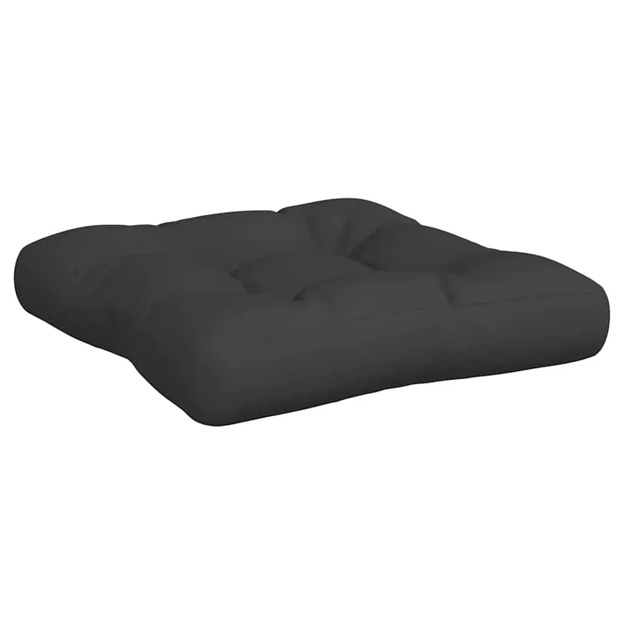 Coussins de palette lot de 3 noir tissu - 6