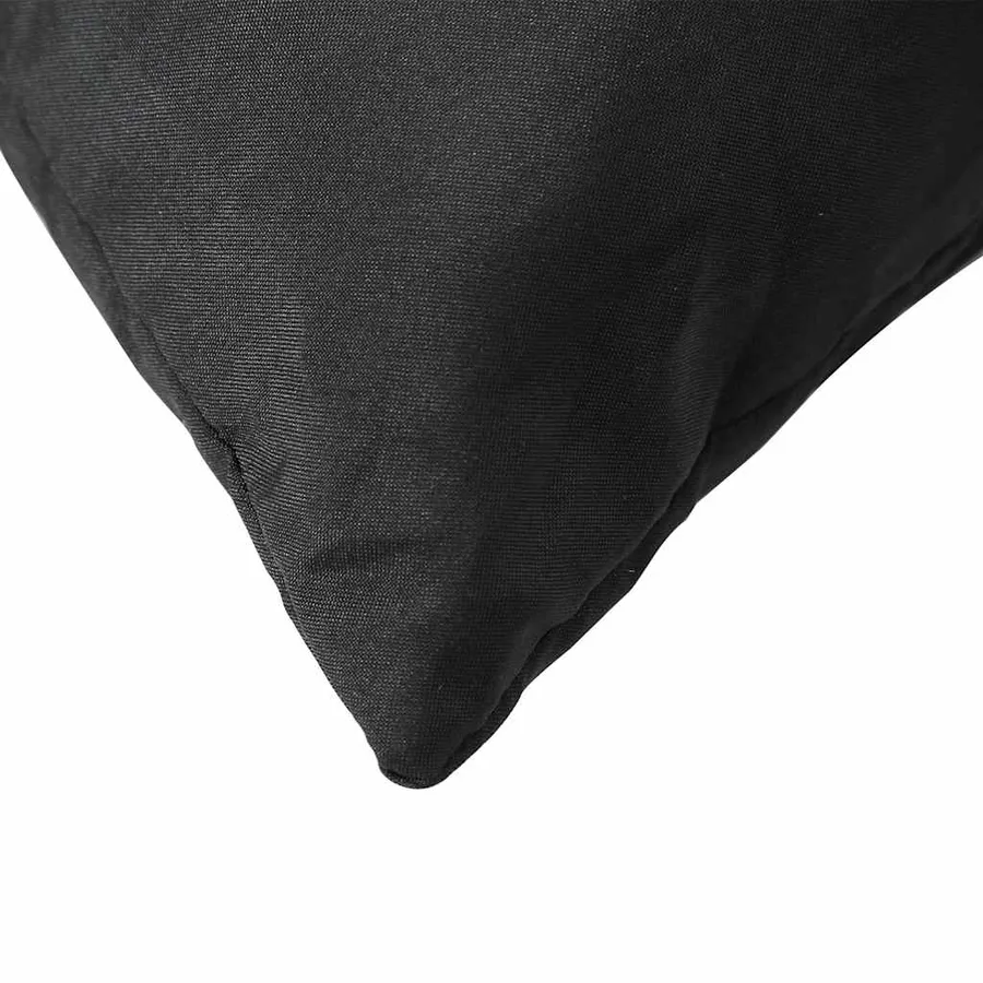 Coussins de palette lot de 3 noir tissu - 8