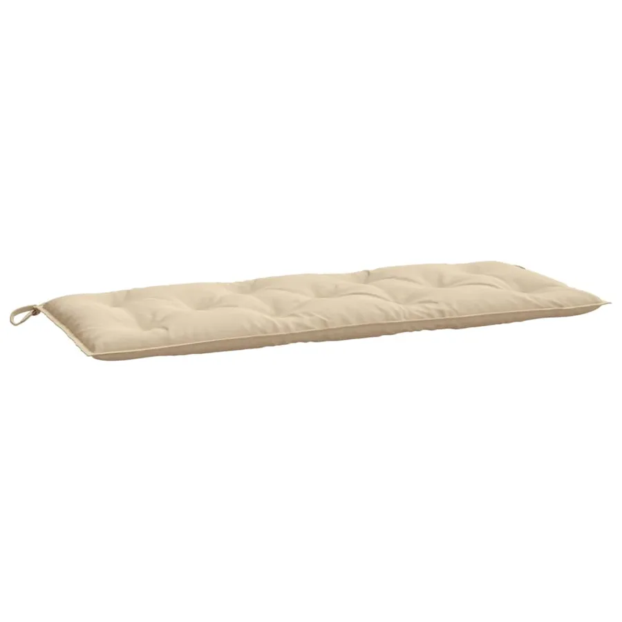 Coussin de banc de jardin beige 120x50x7 cm tissu oxford - 2