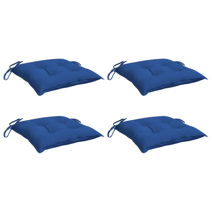 Coussins de palette lot de 4 bleu 50x50x7 cm tissu oxford - 3