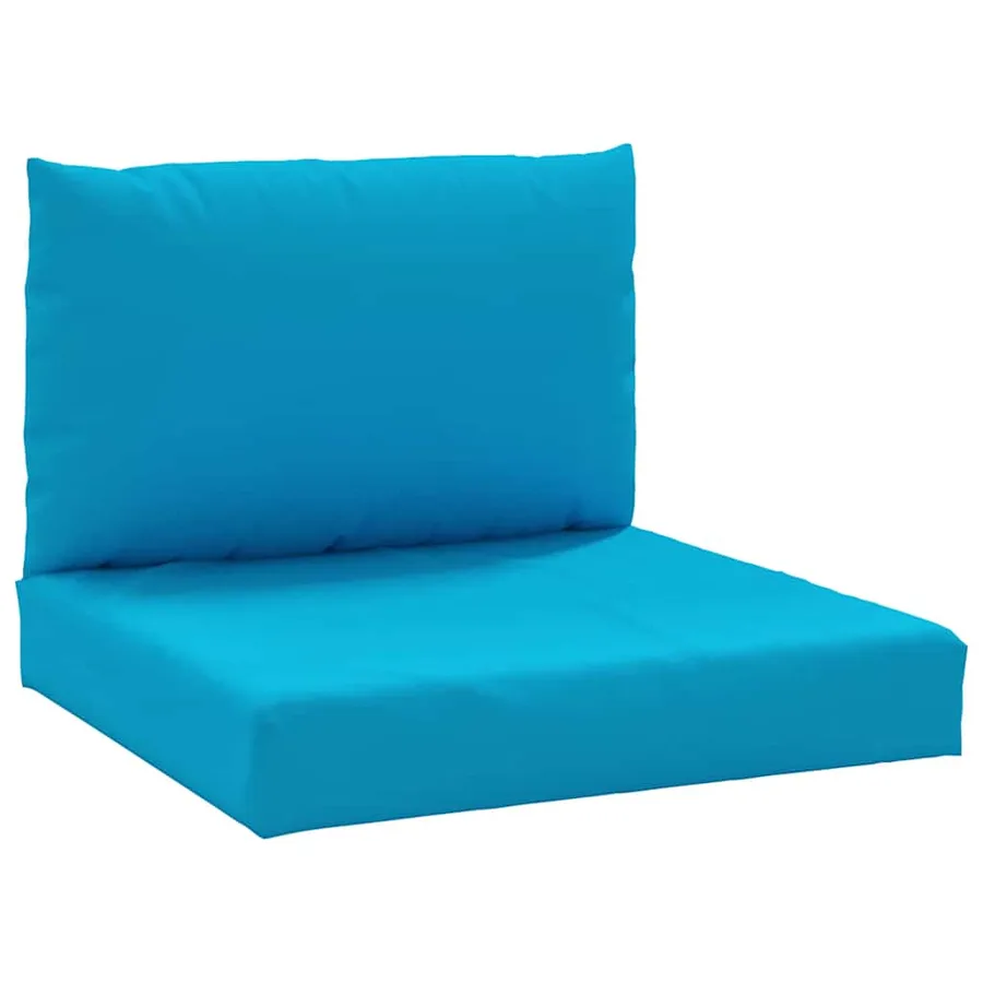 Coussins de palette lot de 2 bleu clair tissu oxford - 2