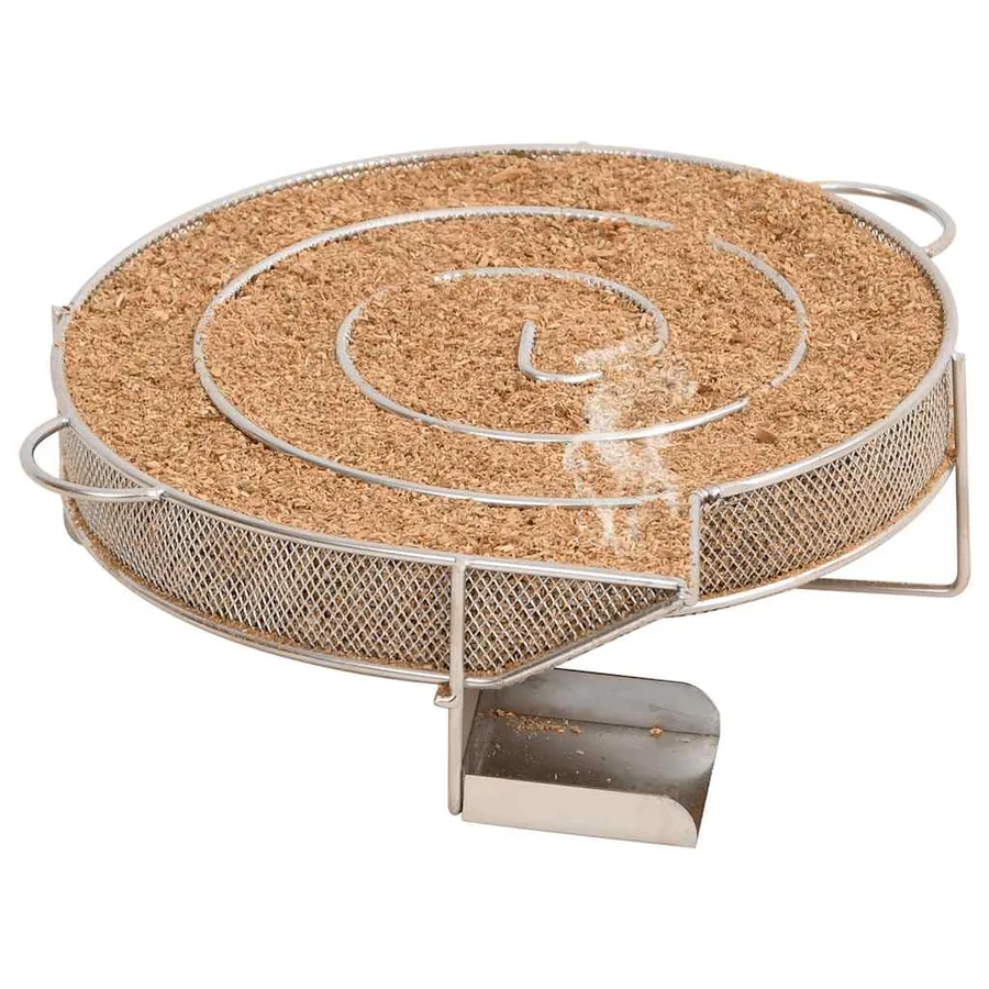 Générateur de fumée froide rond 19,5 cm acier inoxydable - 2