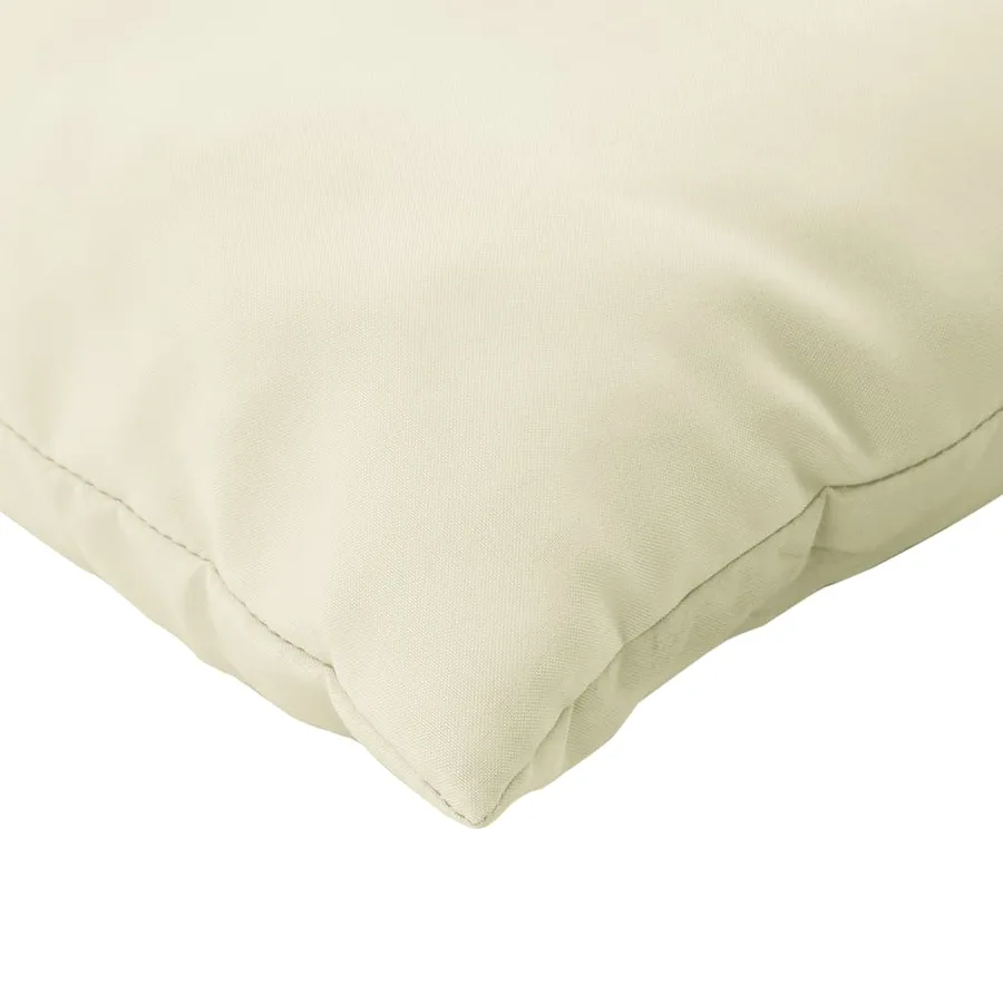 Coussins de palette lot de 3 crème tissu - 8