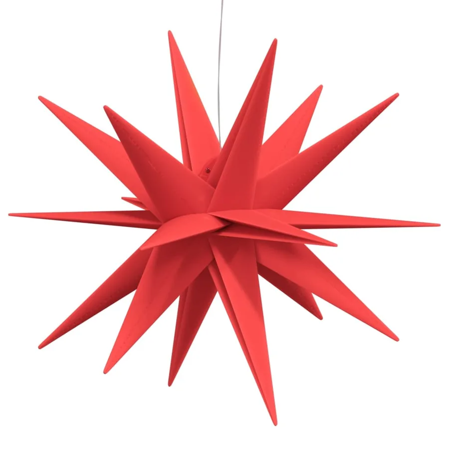 Lumières de Noël avec LED 3 pcs pliable rouge - 5