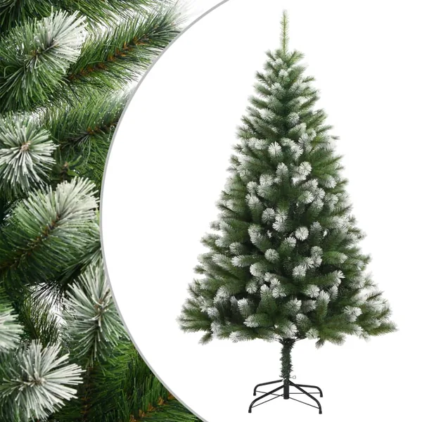 Sapin de Noël artificiel à charnières avec neige floquée 180 cm