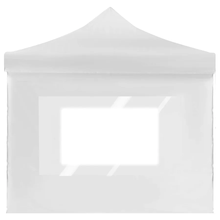 Tente de réception pliable avec parois Aluminium 6 x 3 m Blanc - 6