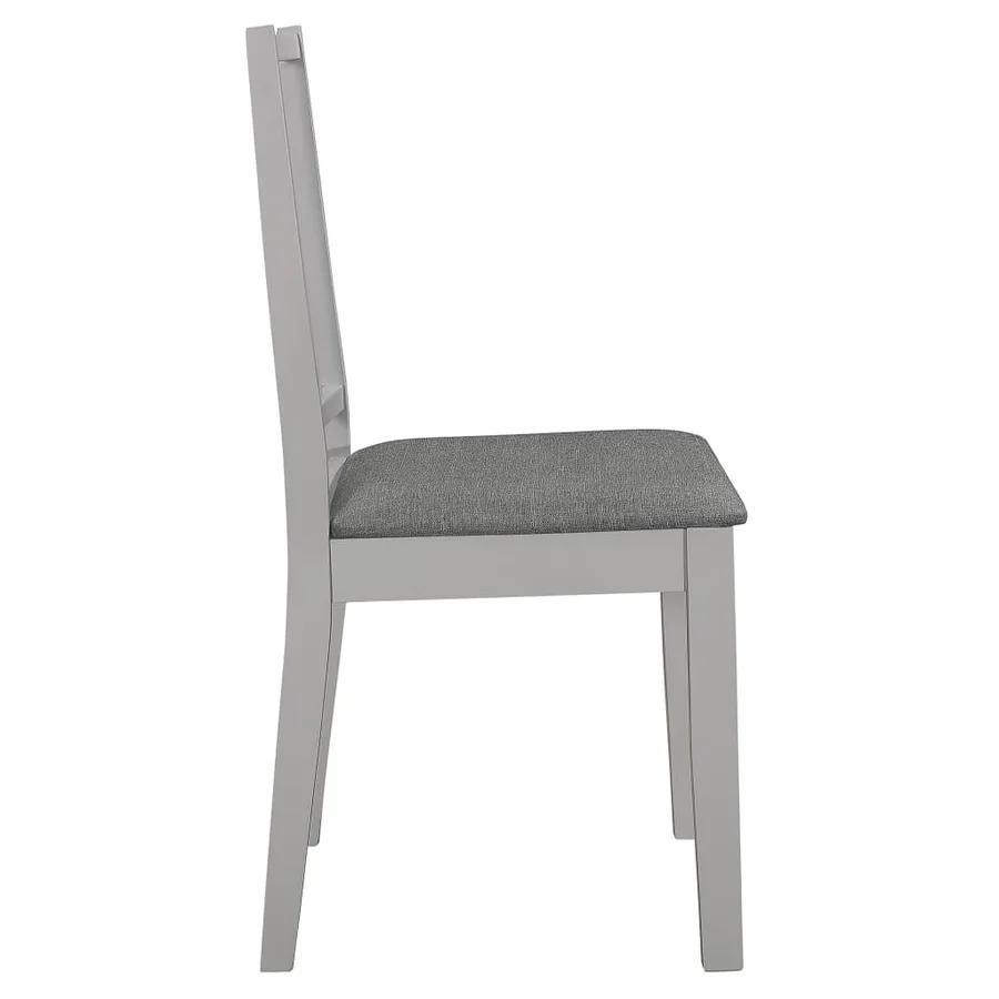 Mobilier de salle à manger 5 pcs MDF Gris - 9
