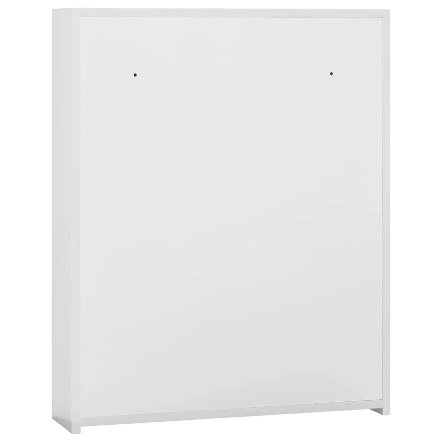 Armoire à miroir de salle de bain Blanc 60x15x75 cm MDF - 5