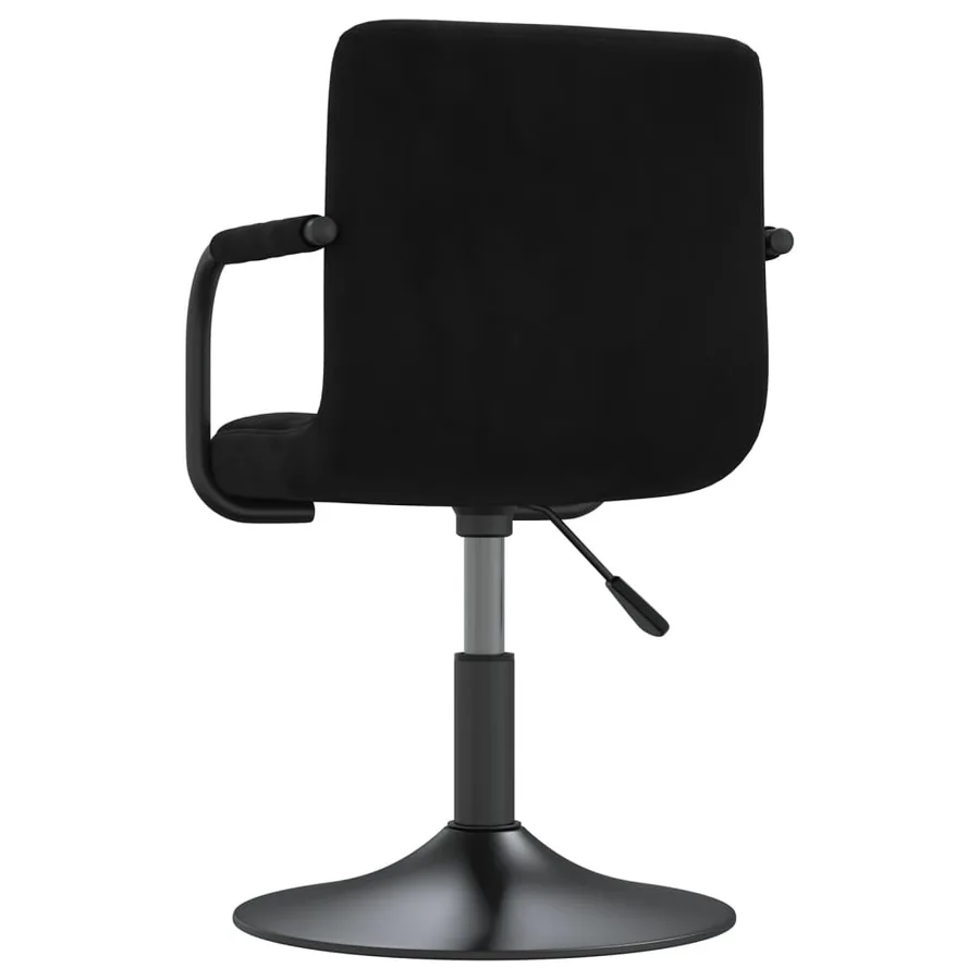 Chaises pivotantes à manger lot de 4 noir velours - 6