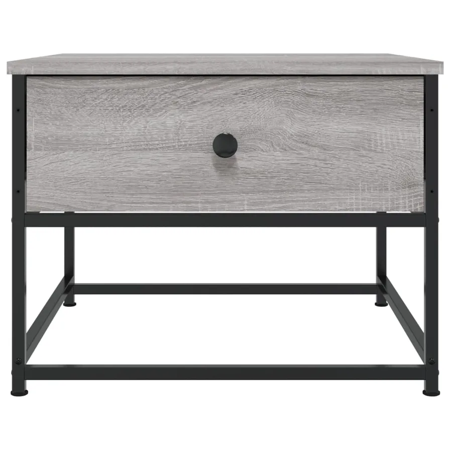 Table basse sonoma gris 51x51x40 cm bois d'ingénierie - 6