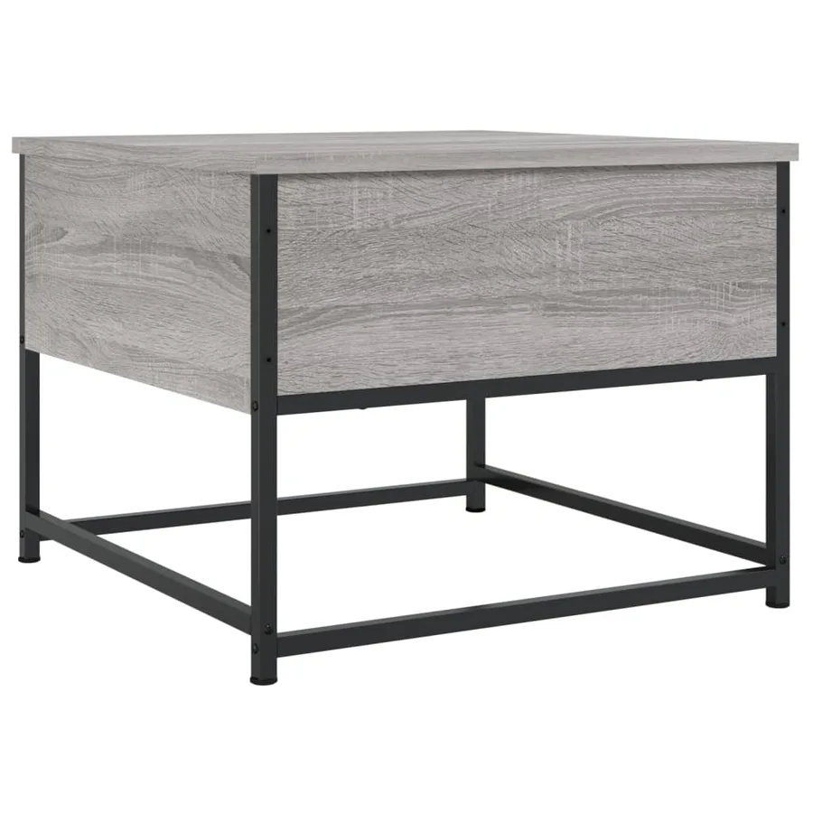 Table basse sonoma gris 51x51x40 cm bois d'ingénierie - 8