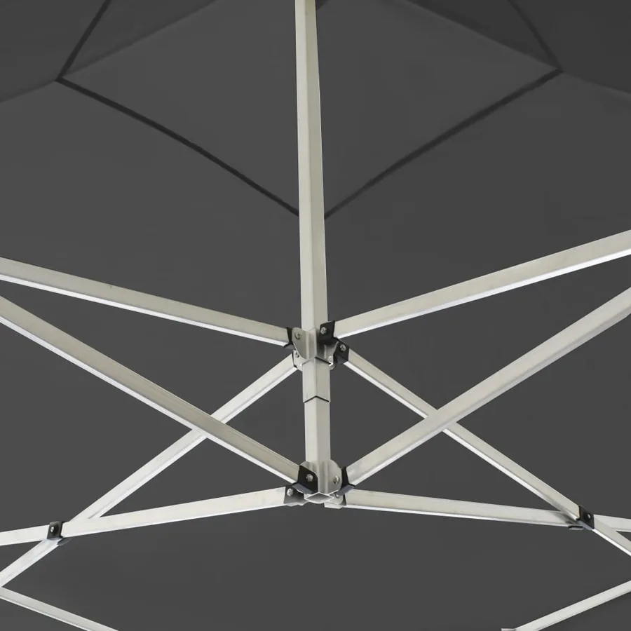 Tente de réception pliable Aluminium 3 x 3 m Anthracite - 5