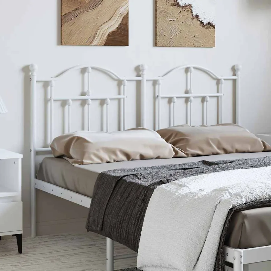 Tête de lit de remplacement métal blanc 150 cm