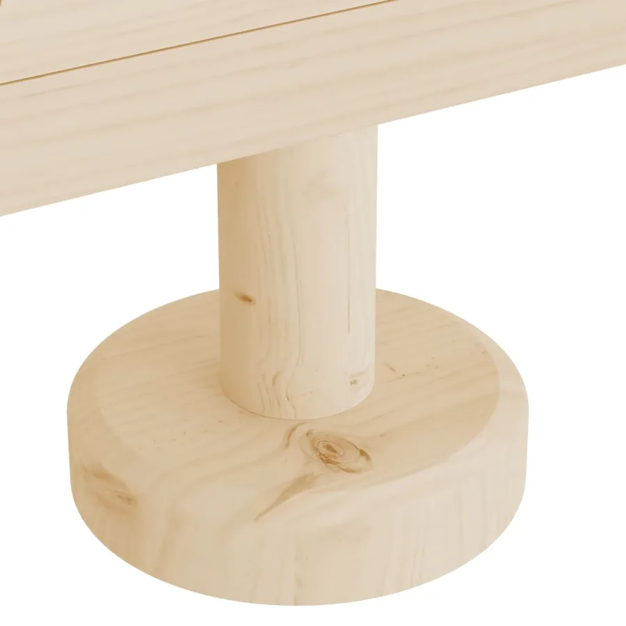 Arbres de Noël en bois pour décoration 2 pcs 30 cm pin massif - 8