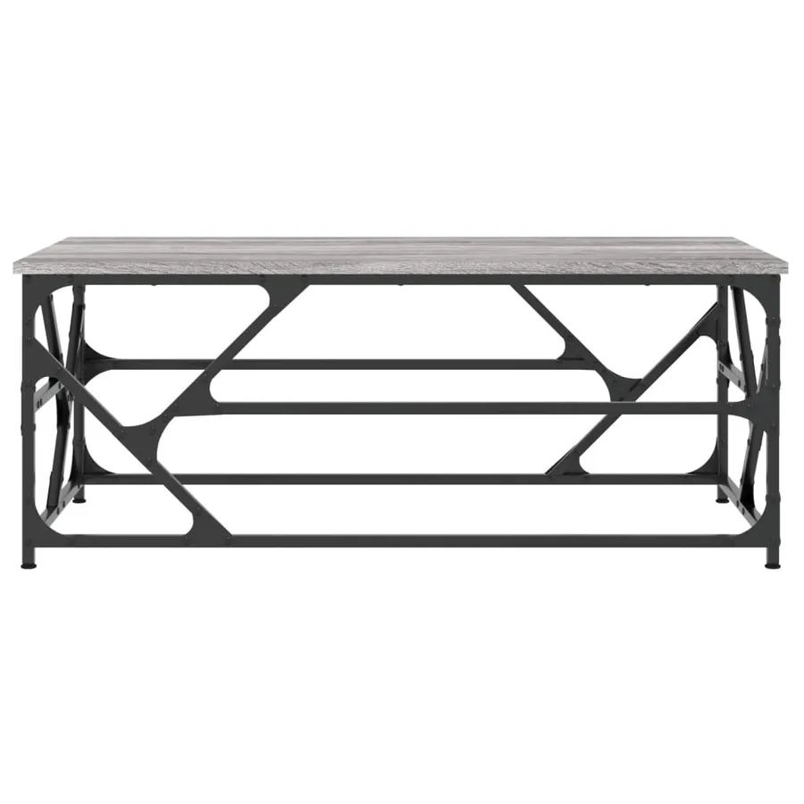 Table basse Sonoma gris 100x50x40 cm Bois d'ingénierie - 4