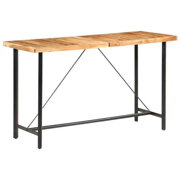 Table de bar 180x70x107 cm bois d'acacia massif