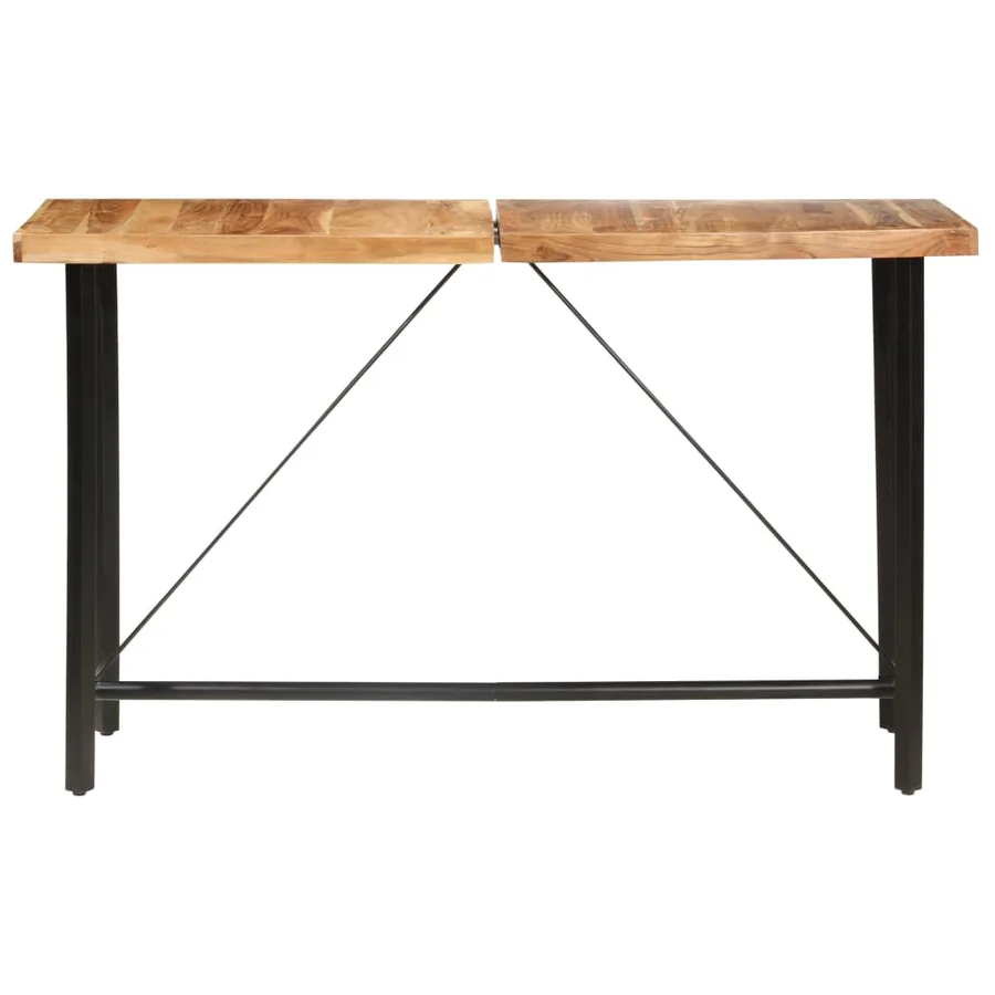 Table de bar 180x70x107 cm bois d'acacia massif - 2