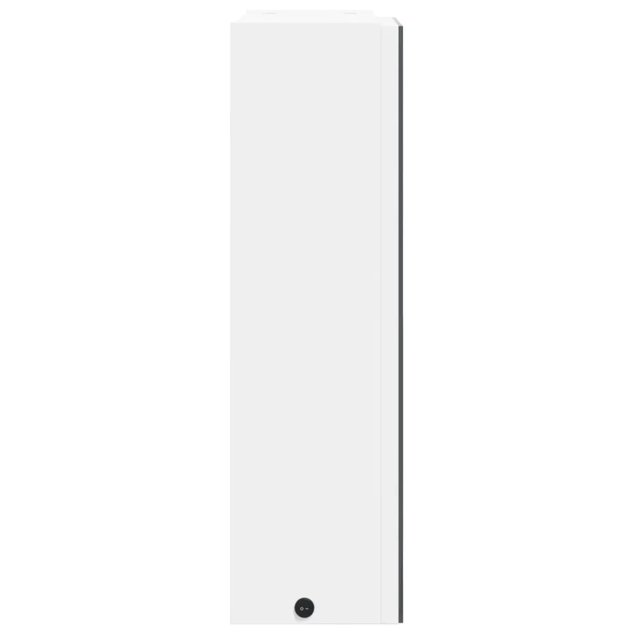 Armoire de salle de bain à miroir avec LED blanc 45x13x52 cm - 7