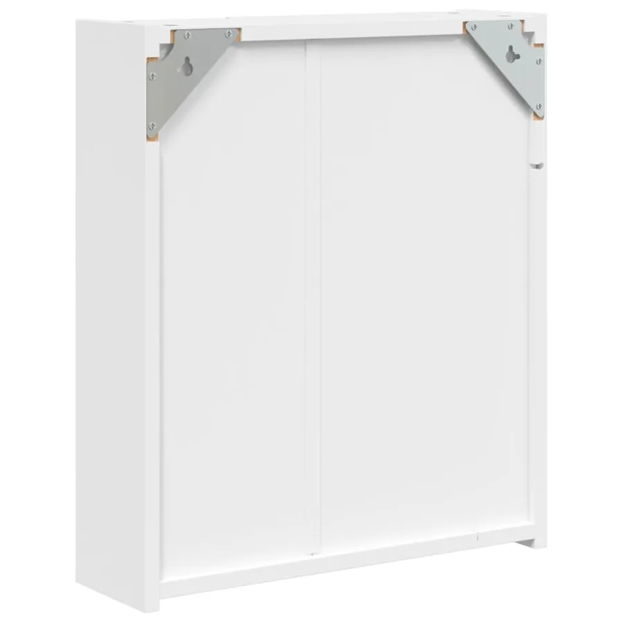 Armoire de salle de bain à miroir avec LED blanc 45x13x52 cm - 8