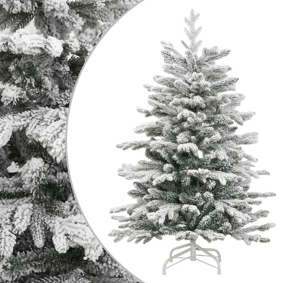 Sapin de Noël artificiel à charnières avec neige floquée 180 cm