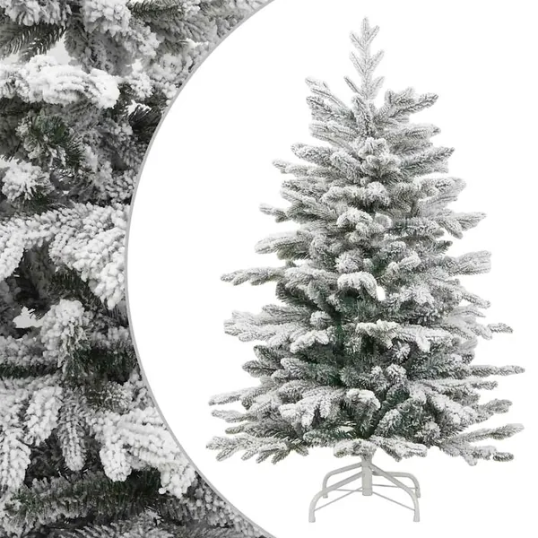 Sapin de Noël artificiel à charnières avec neige floquée 180 cm