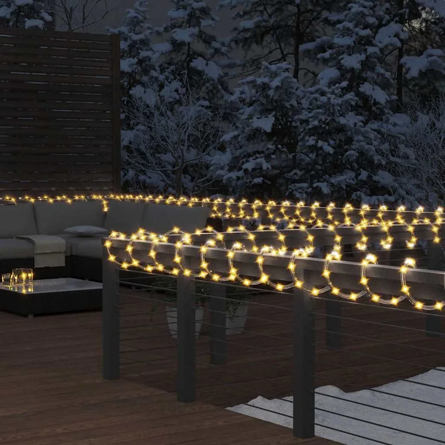 Cordon lumineux avec 1200 LED Blanc chaud 50 m PVC