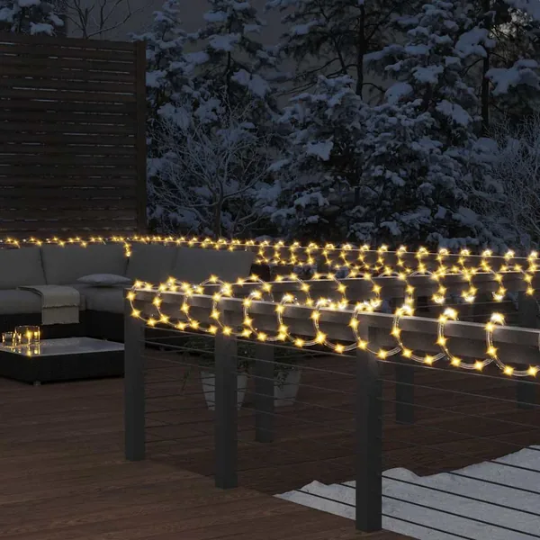 Cordon lumineux avec 1200 LED Blanc chaud 50 m PVC