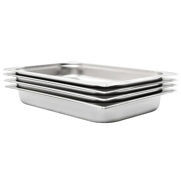 Récipients Gastronorm 4 pcs GN 1/1 65 mm Acier inoxydable