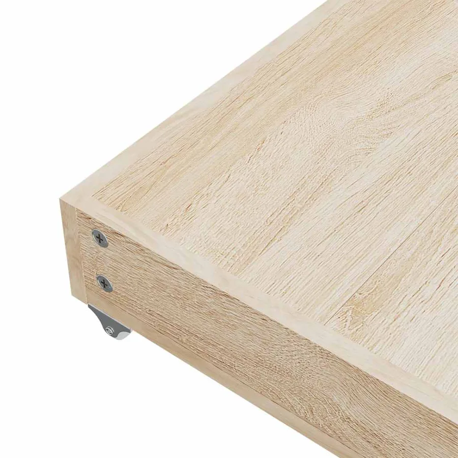 Tiroirs de lit 2 pcs gris clair bois d'ingénierie et tissu - 7