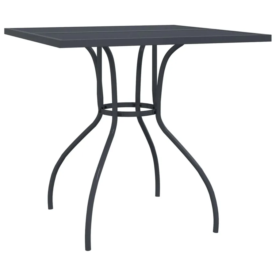 Ensemble à manger de jardin 5 pcs anthracite métal maille - 6