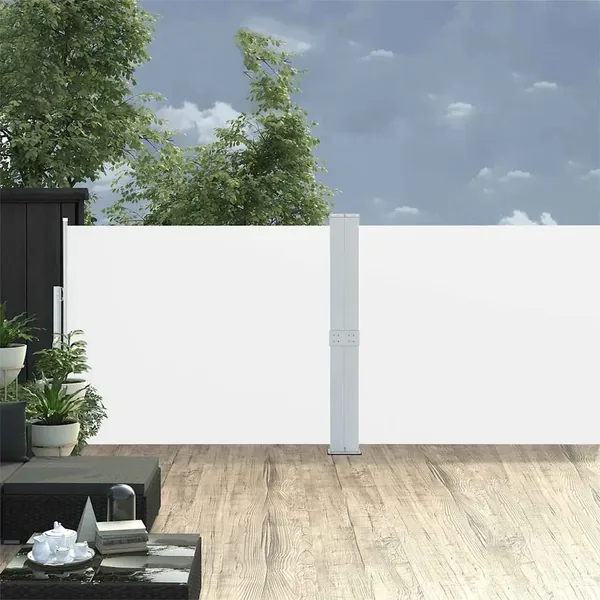 Auvent latéral rétractable Crème 170 x 1000 cm