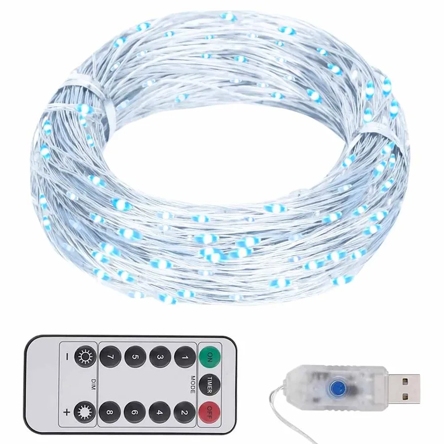 Guirlande LED avec 300 LED Blanc froid 30 m
