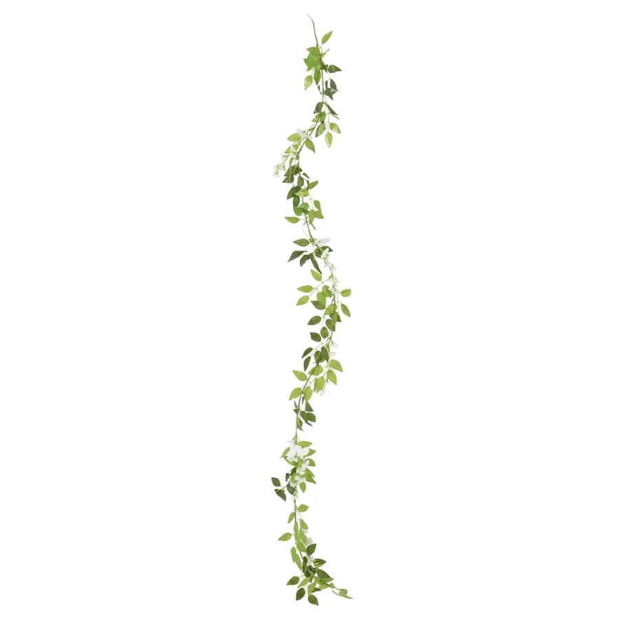 Guirlandes de fleurs 6 pcs blanc 200 cm - 4