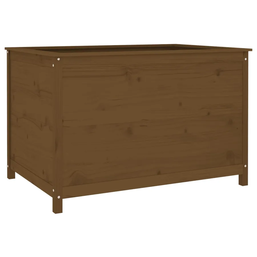 Lit surélevé de jardin brun miel 119,5x82,5x78 cm pin massif - 2