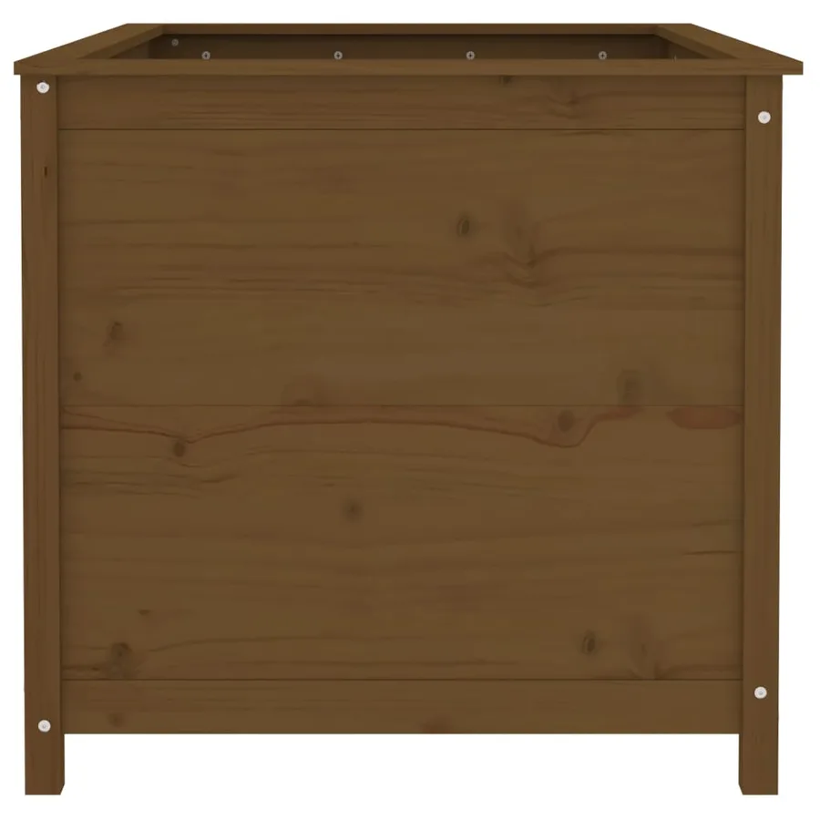 Lit surélevé de jardin brun miel 119,5x82,5x78 cm pin massif - 4