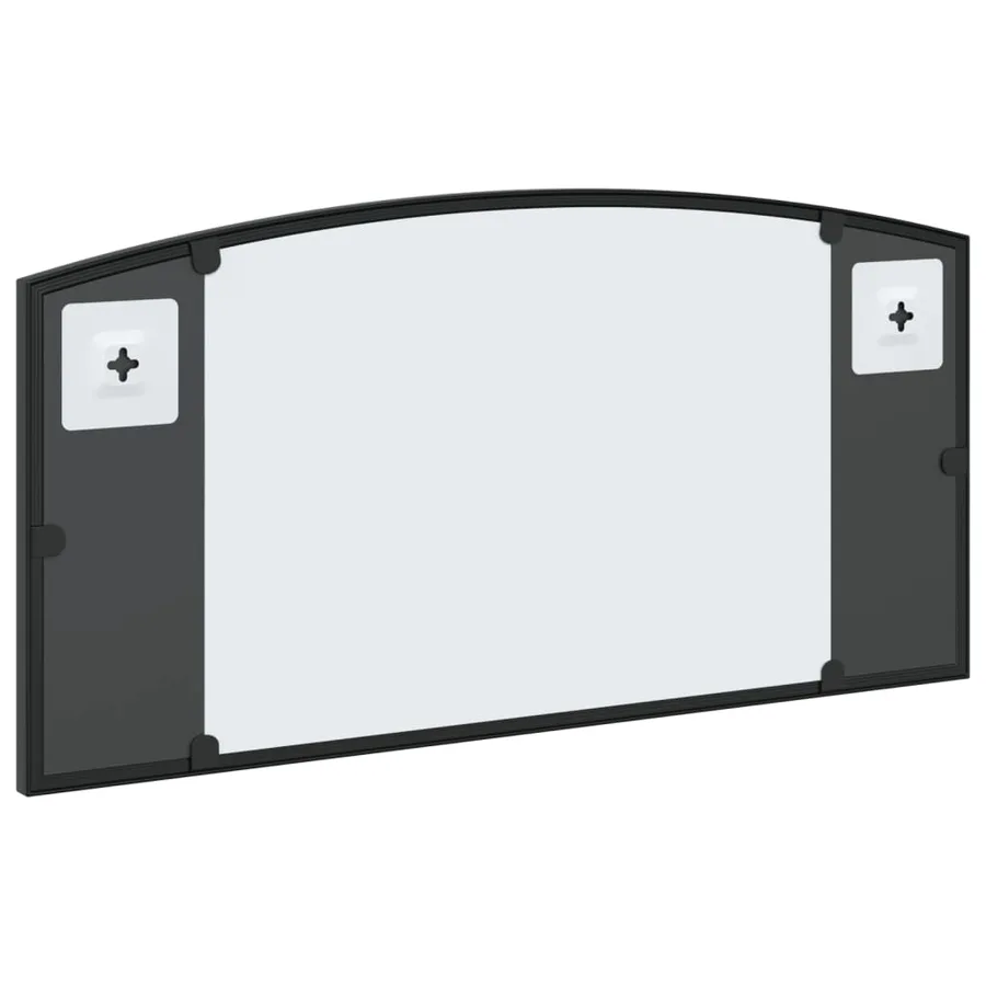 Miroir mural noir 60x30 cm arche fer - 5