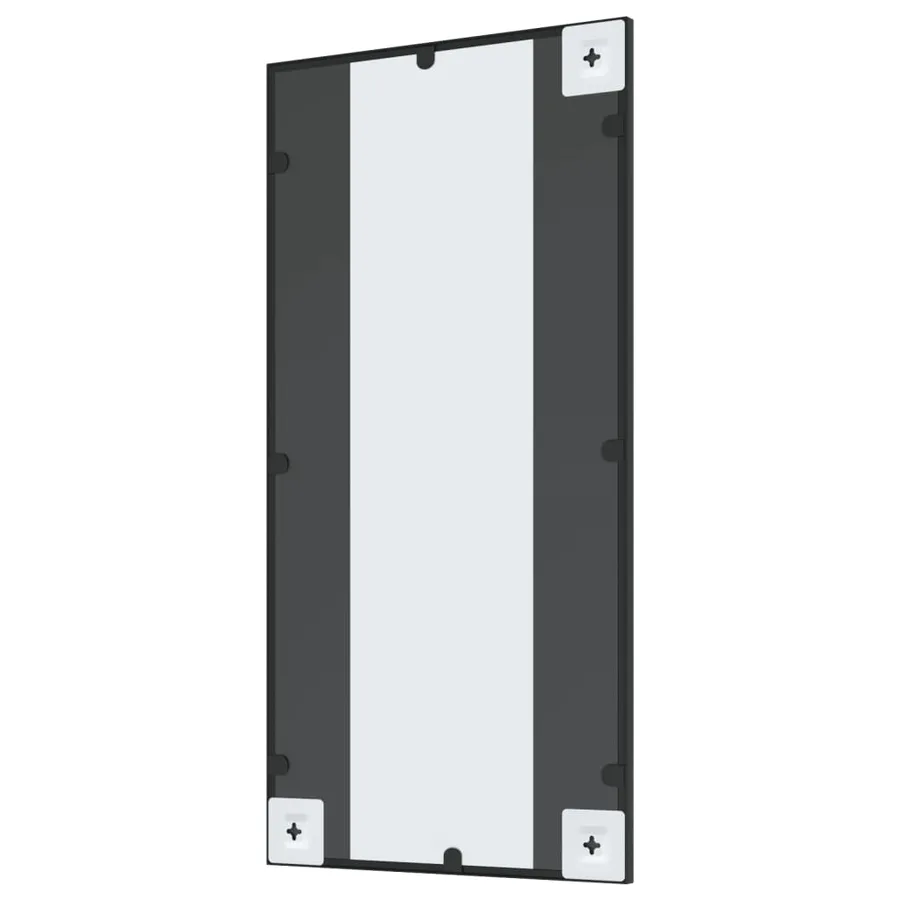 Miroir mural noir 40x80 cm rectangulaire fer - 5