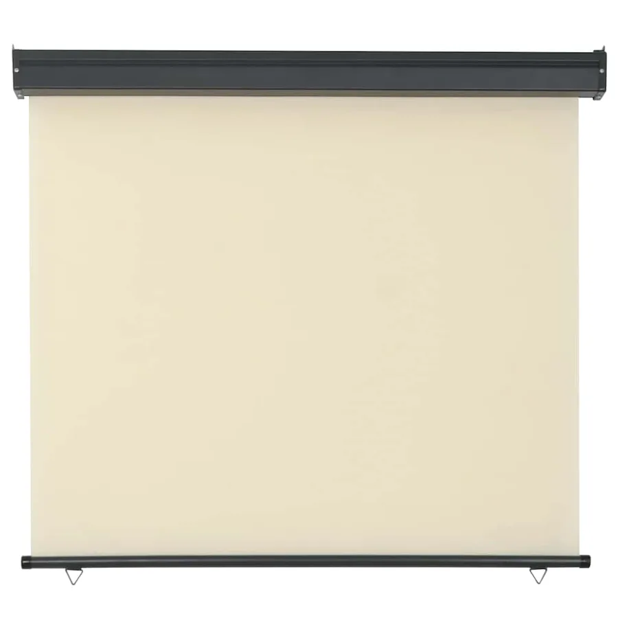 Auvent latéral de balcon 125x250 cm Crème - 4