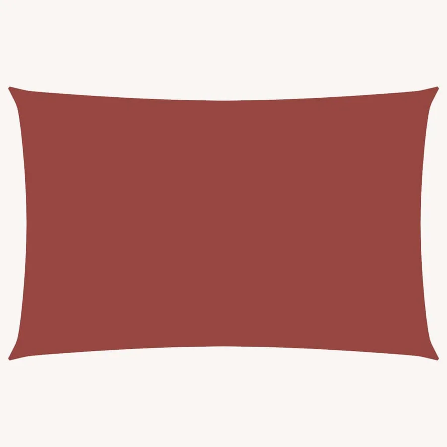 Voile de parasol tissu oxford rectangulaire 5x8 m terre cuite - 2