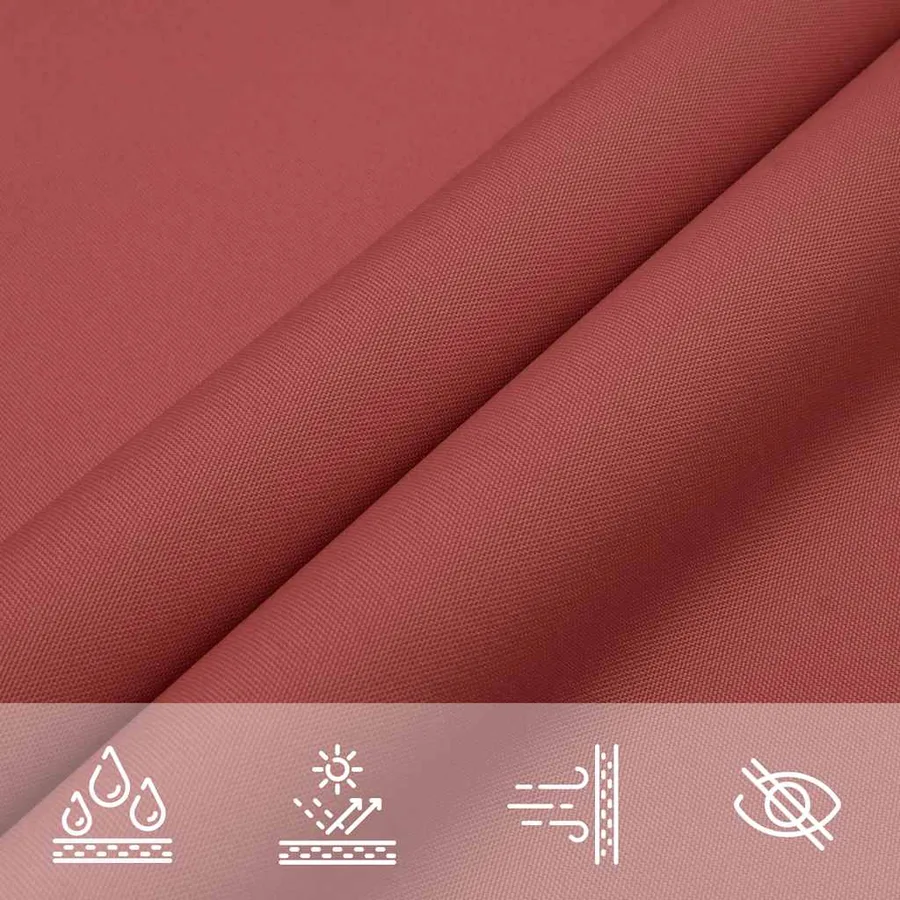 Voile de parasol tissu oxford rectangulaire 5x8 m terre cuite - 8