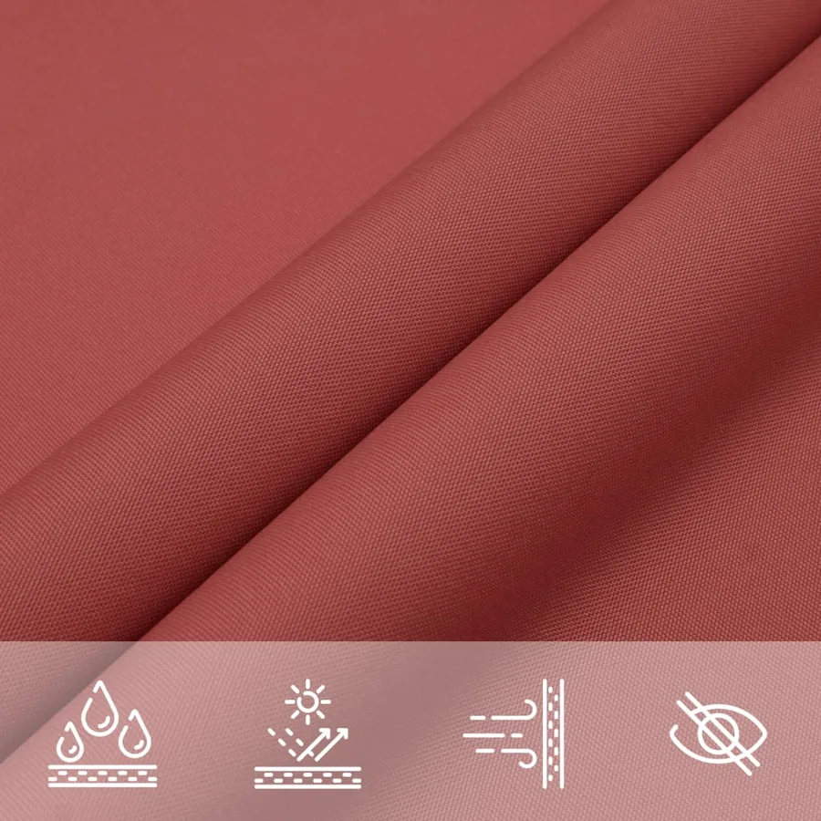Voile de parasol tissu oxford rectangulaire 2,5x3 m terre cuite - 8