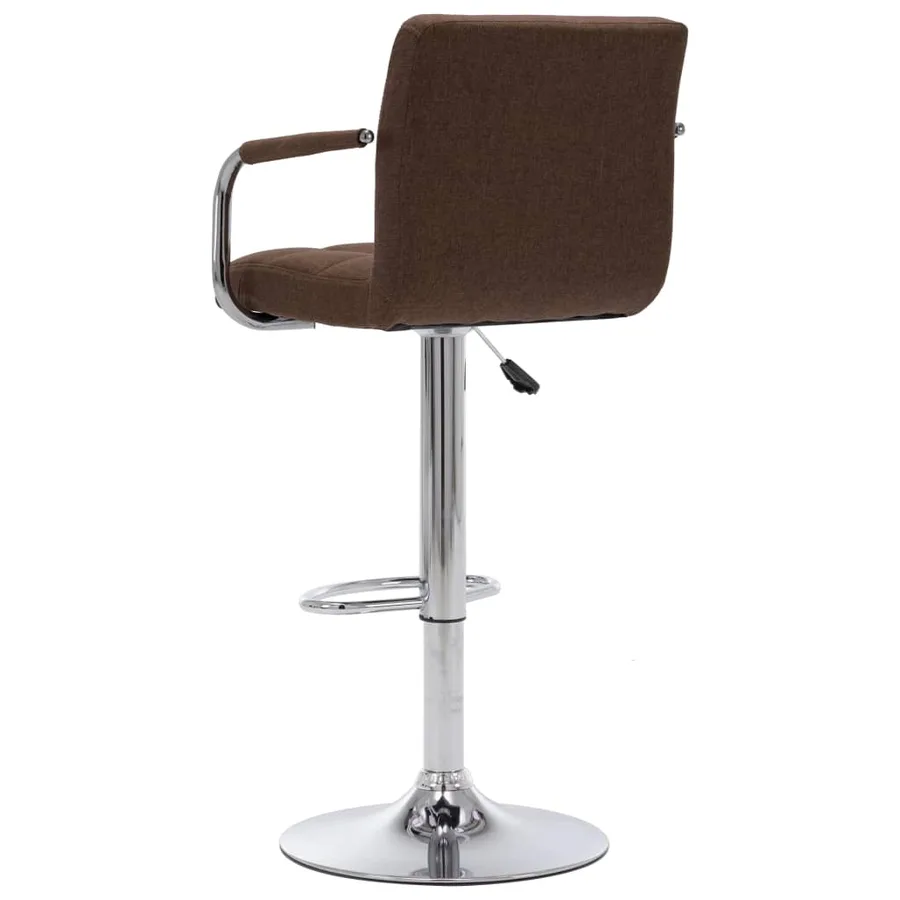 Chaise de bar Marron Tissu - 4