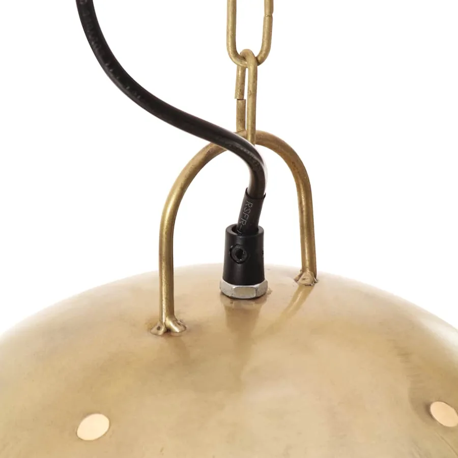 Lampe suspendue industrielle 25 W Laiton Rond 42 cm E27 - 7