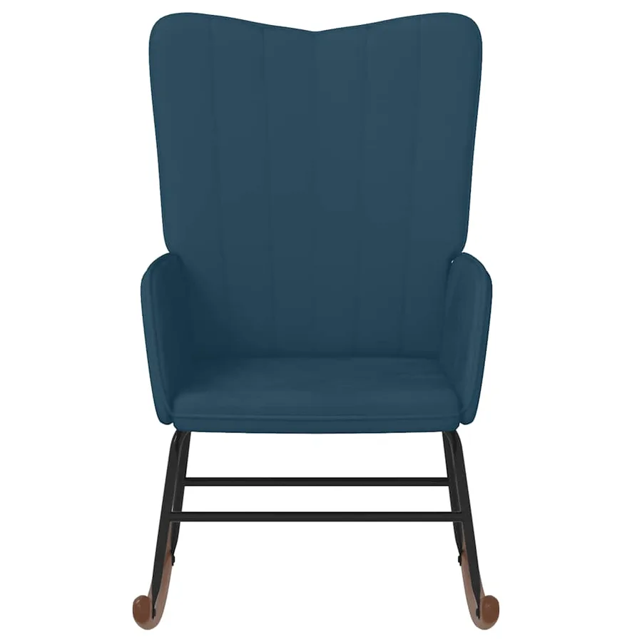 Chaise à bascule Bleu Velours - 3