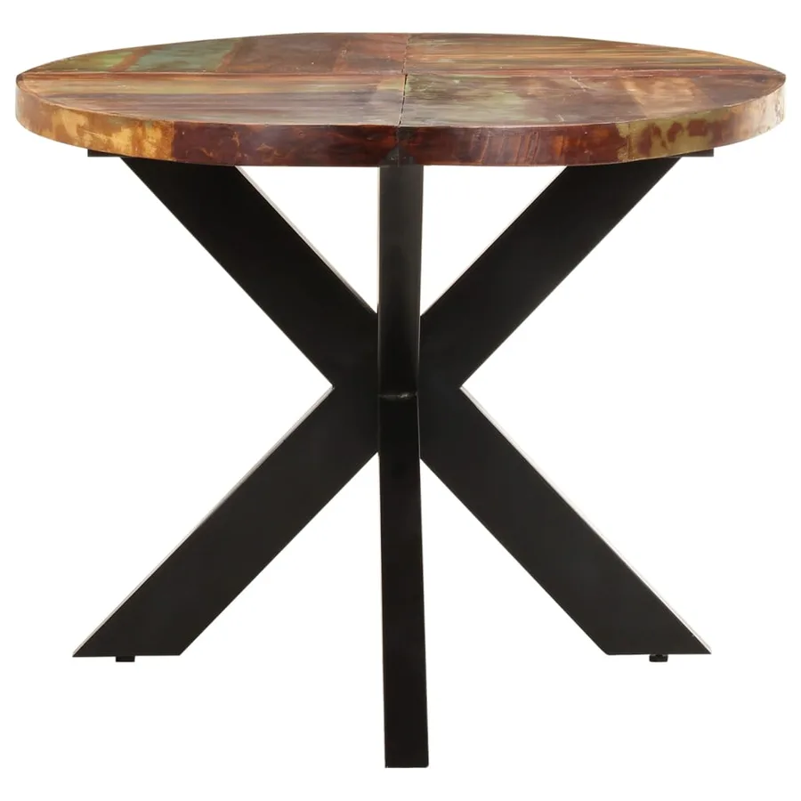 Table à dîner ovale 200x100x75 cm Bois de récupération solide - 3