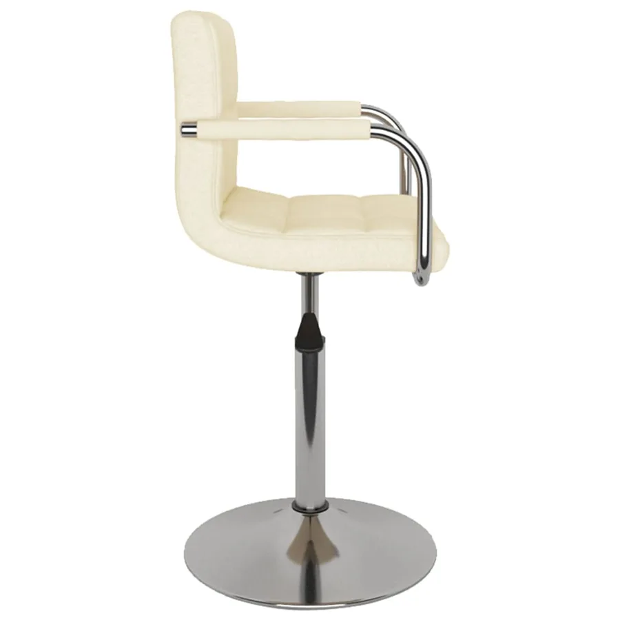 Tabouret de bar Crème Tissu - 4