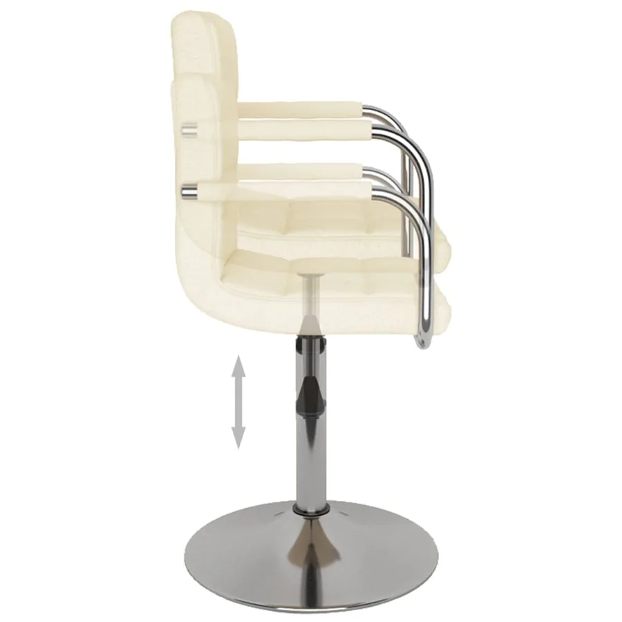 Tabouret de bar Crème Tissu - 6