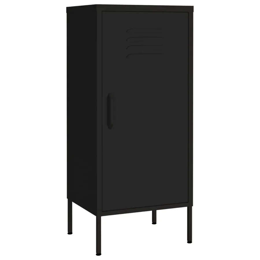 Armoire de rangement Noir 42,5x35x101,5 cm Acier - 2